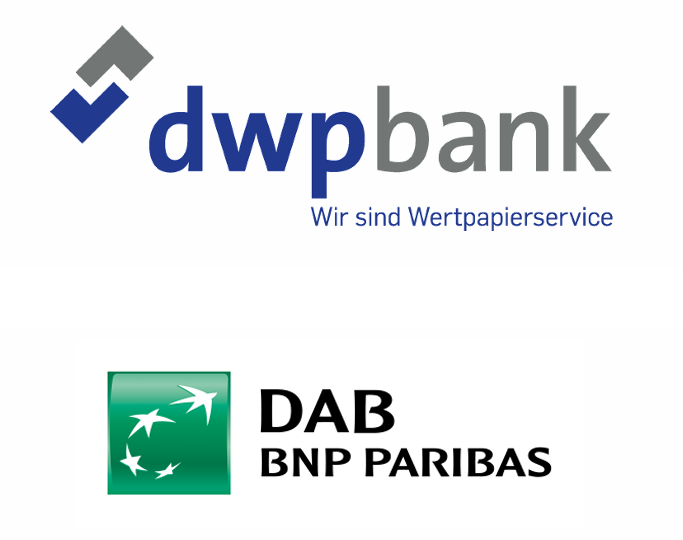 Logos dwpbank und DAB BNP Paribas